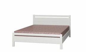 Кровать из массива Вероника-1 Белый античный (1400х2000) (БМ) в Урае - uraj.mebel-e96.ru