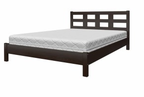 Кровать из массива Вероника-4 Темный орех (900х2000) (БМ) в Урае - uraj.mebel-e96.ru