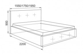 Кровать Линда с подъемным механизмом 1400*2000 в Урае - uraj.mebel-e96.ru