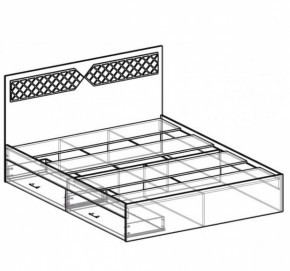 Кровать двуспальная Николь 1400 (ясень) (Эра) в Урае - uraj.mebel-e96.ru