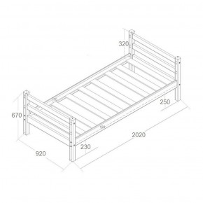 Кровать одноярусная Сонечка (800*1900) модульная в Урае - uraj.mebel-e96.ru