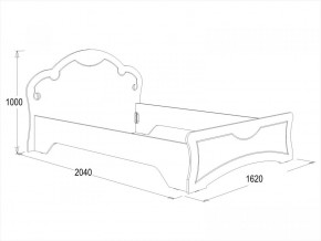 Кровать Ольга-10 МДФ (1400) в Урае - uraj.mebel-e96.ru