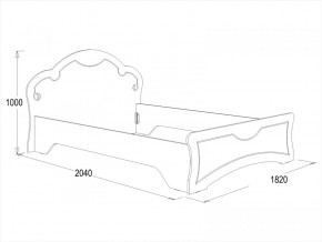 Кровать Ольга-10 МДФ (1600) в Урае - uraj.mebel-e96.ru