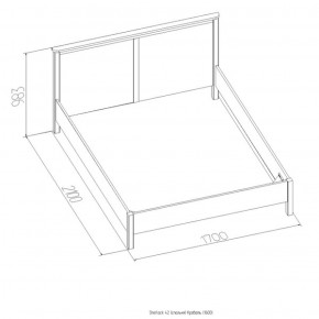 Кровать Шерлок 1800 орех 1600*2000 в Урае - uraj.mebel-e96.ru