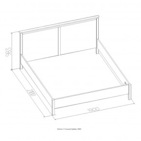 Кровать Шерлок 900 дуб сонома 1200*2000 в Урае - uraj.mebel-e96.ru