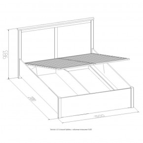 Кровать Шерлок с ПМ 1400 орех 1400*2000 в Урае - uraj.mebel-e96.ru