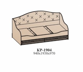 Кровать ЭЙМИ КР-1904 Бодега белая/патина серебро в Урае - uraj.mebel-e96.ru | фото