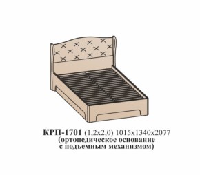 Кровать ЭЙМИ с подъемным механизмом КРП-1701 Бодега белая/патина серебро (1200х2000) в Урае - uraj.mebel-e96.ru | фото