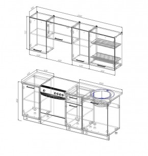 Кухонный гарнитур Лада 2000 в Урае - uraj.mebel-e96.ru