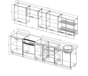 Кухонный гарнитур Лада 3000 в Урае - uraj.mebel-e96.ru