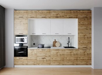 Кухонный гарнитур Лада 3400 мм (Санвут) в Урае - uraj.mebel-e96.ru