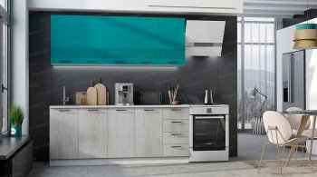 Кухонный гарнитур Лагуна 2000 мм (Эра) в Урае - uraj.mebel-e96.ru