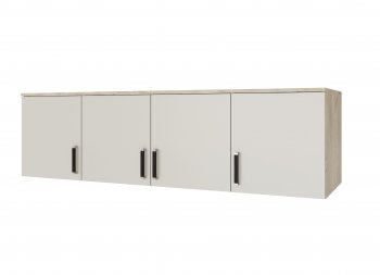 Шкаф 1600 мм Лагуна с антресолью крафт серый/кашемир (Текс) в Урае - uraj.mebel-e96.ru