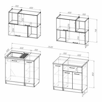 Кухонный гарнитур Лариса макси 5 1800 мм (Герда) в Урае - uraj.mebel-e96.ru