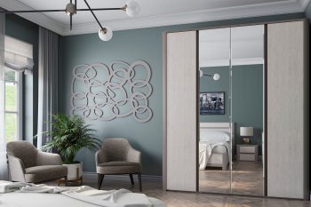 Спальный гарнитур Лацио, модульный (СБК) в Урае - uraj.mebel-e96.ru