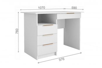 Стол Лавис СТД 1070.1 белый/белый софт (ДСВ) в Урае - uraj.mebel-e96.ru