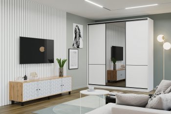 Шкаф-купе 1800 мм LINE 3-хдвер. BL18-6.DZD (Мама) в Урае - uraj.mebel-e96.ru