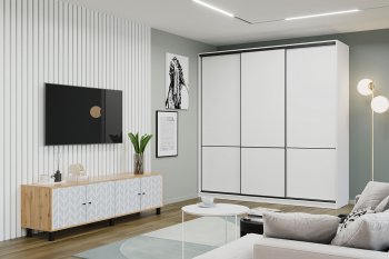 Шкаф-купе 1800 мм LINE 3-хдвер. BL18-6.3D (Мама) в Урае - uraj.mebel-e96.ru