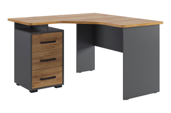 Уголок школьника Лайт-2 графит/крафт (Мебельсон) в Урае - uraj.mebel-e96.ru