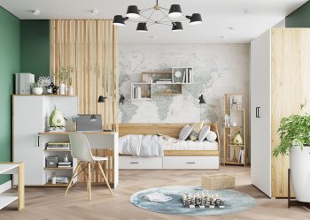 Набор детской мебели Лайт, модульный комп.2 (Гор) в Урае - uraj.mebel-e96.ru