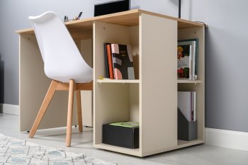 Стол письменный Лайт 12.163. сатин (Моби) в Урае - uraj.mebel-e96.ru