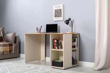 Стол письменный Лайт 12.163. сатин (Моби) в Урае - uraj.mebel-e96.ru