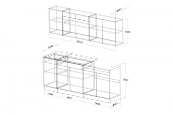 Кухонный гарнитур Лайт 1600 мм (Зарон) в Урае - uraj.mebel-e96.ru