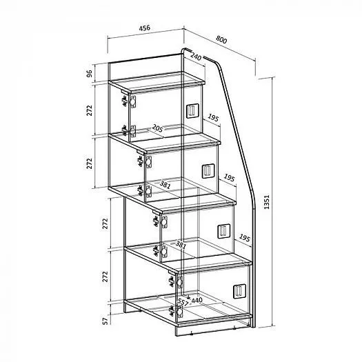 Двухъярусная кровать Легенда D605.3 (190*75) в Урае - uraj.mebel-e96.ru