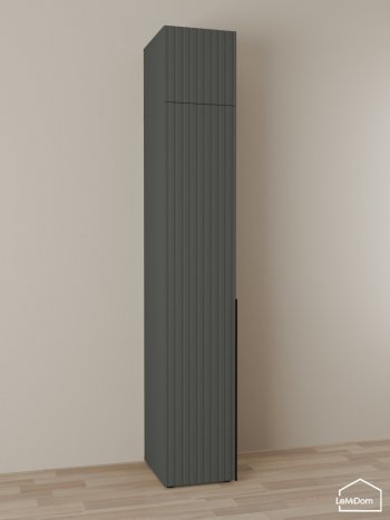 Шкаф с антресолью 400 мм Linnea MHR-1A-4 2450х400х510 (Графит-М 11.1.25) в Урае - uraj.mebel-e96.ru