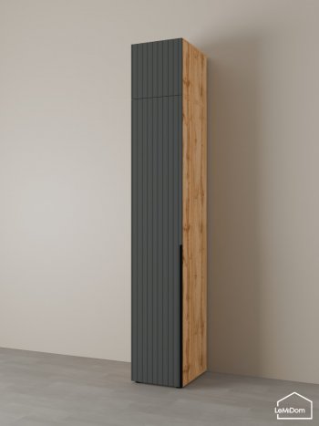 Шкаф с антресолью 400 мм Linnea MHR-1A-3 2450х400х510 (ДВ-М 11.1.25) в Урае - uraj.mebel-e96.ru