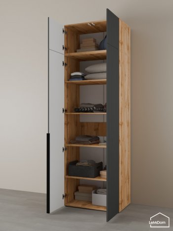 Шкаф с антресолью 800 мм Linnea MHR-2A-2 2450х800х510 (ДВ-М 11.1.25) в Урае - uraj.mebel-e96.ru