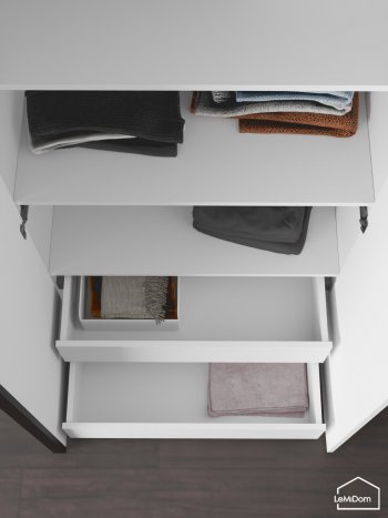 Шкаф с антресолью 800 мм Linnea MHR-2A-4 2450х800х510 (Белый-М 11.1.1) в Урае - uraj.mebel-e96.ru