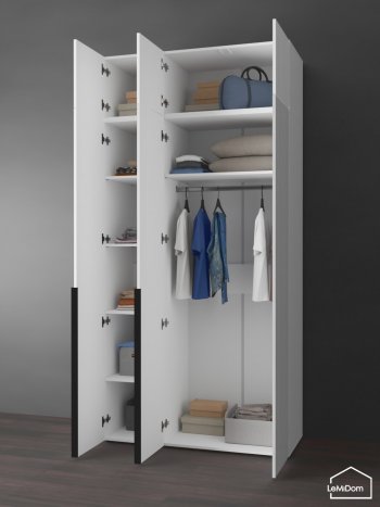 Шкаф с антресолью 1200 мм Linnea MHR-3A-1 2450х1200х510 (Белый-М 11.1.2) в Урае - uraj.mebel-e96.ru