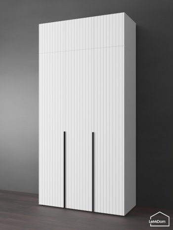 Шкаф с антресолью 1200 мм Linnea MHR-3A-2 2450х1200х510 (Белый-М 11.1.2) в Урае - uraj.mebel-e96.ru