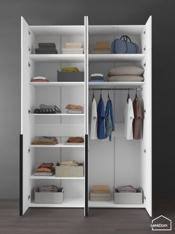 Шкаф с антресолью 1600 мм Linnea MHR-4A-1 2450х1600х510 (Белый-М 11.1.1) в Урае - uraj.mebel-e96.ru