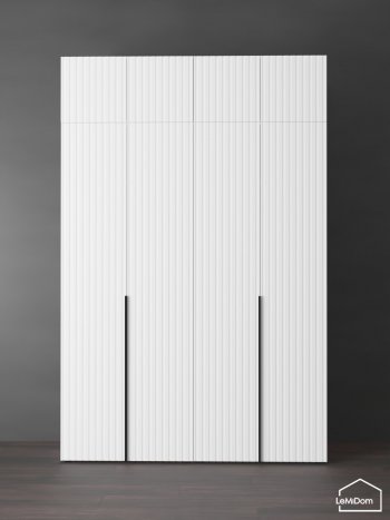 Шкаф с антресолью 1600 мм Linnea MHR-4A-2 2450х1600х510 (Белый-М 11.1.1) в Урае - uraj.mebel-e96.ru