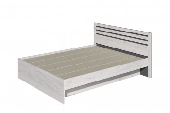 Кровать двуспальная Лиана графит (Зарон) в Урае - uraj.mebel-e96.ru