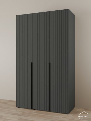 Шкаф Linnea MHR-3-2 2050х1200х510 (Графит-М 11.1.25) в Урае - uraj.mebel-e96.ru