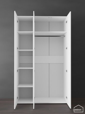 Шкаф Linnea MHR-3PO-1 2050х1200х510 (Белый-М 11.1.1) в Урае - uraj.mebel-e96.ru