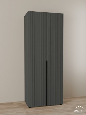 Шкаф Linnea MHR-2-2 2050х800х510 (Графит-М 11.1.25) в Урае - uraj.mebel-e96.ru