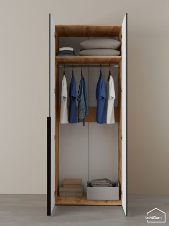 Шкаф Linnea MHR-2 2050х800х510 (ДВ-М 11.1.25) в Урае - uraj.mebel-e96.ru