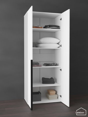 Шкаф Linnea MHR-2-2 2050х800х510 (Белый-М 11.1.2) в Урае - uraj.mebel-e96.ru