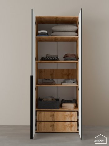 Шкаф Linnea MHR-2-4 2050х800х510 (ДВ-М 11.1.25) (1) в Урае - uraj.mebel-e96.ru