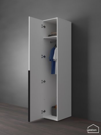 Шкаф Linnea MHR-1 2050х400х510 (Белый-М 11.1.2) в Урае - uraj.mebel-e96.ru