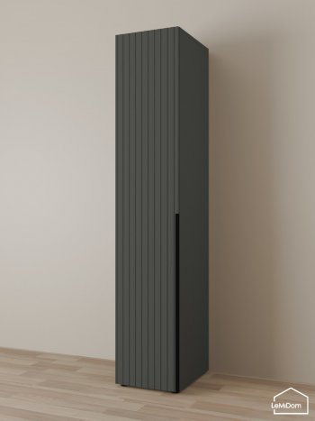 Шкаф Linnea MHR-1-2 2050х400х510 (Графит-М 11.1.25) в Урае - uraj.mebel-e96.ru