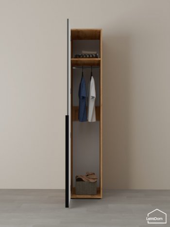 Шкаф Linnea MHR-1 2050х400х510 (ДВ-М 11.1.25) в Урае - uraj.mebel-e96.ru