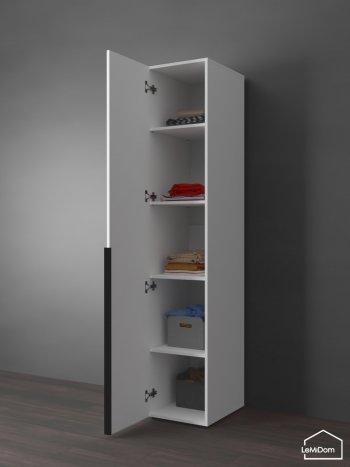 Шкаф Linnea MHR-1-2 2050х400х510 (Белый-М 11.1.1) в Урае - uraj.mebel-e96.ru