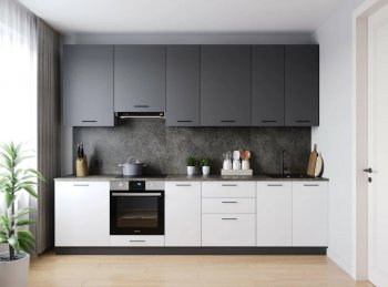 Кухонный гарнитур высокий Лофт 3000 мм (Санвут) в Урае - uraj.mebel-e96.ru