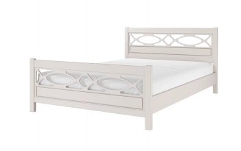 Кровать из массива Лоренса льняной (БМ) в Урае - uraj.mebel-e96.ru