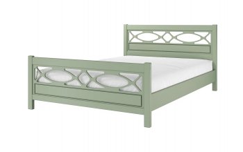 Кровать из массива Лоренса Зеленый самшит (БМ) в Урае - uraj.mebel-e96.ru